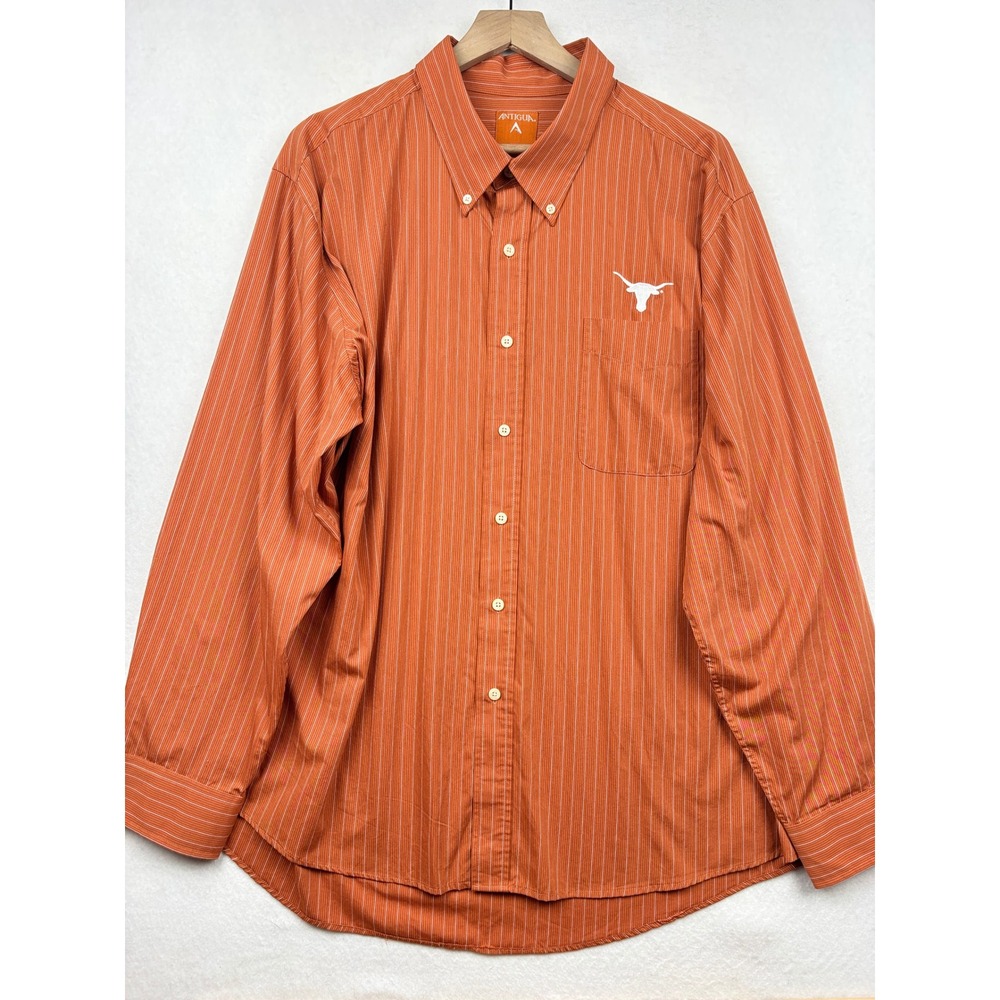 Texas‎ Longhorns Button Down Mens XXL Antigua Embroidered